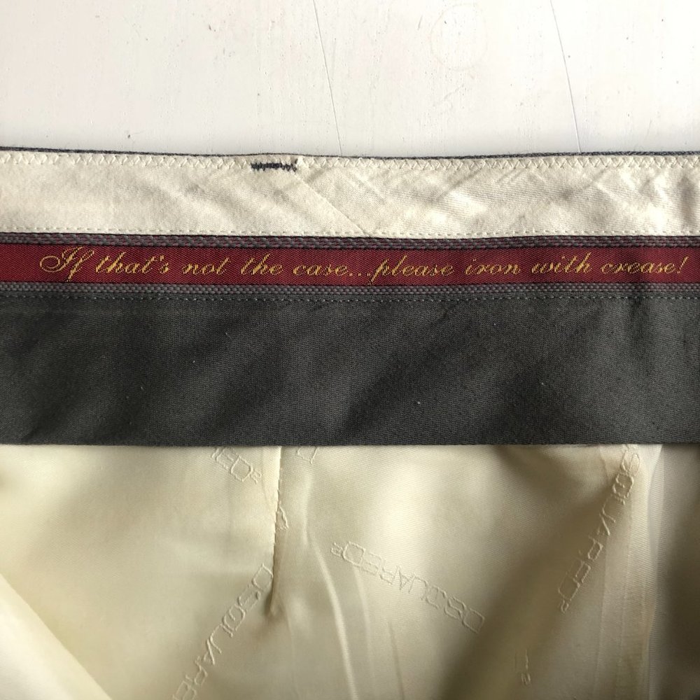 Beautiful Vintage DSQUARED Cropped Low Rise Wool Trousers - Picture 8 of 11